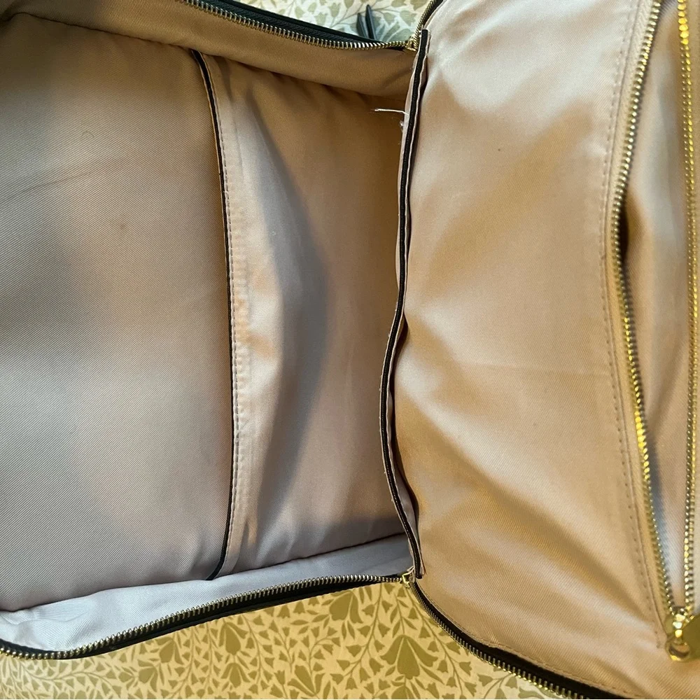 Calpak Black Laptop Backpack with Woven Edge Detail